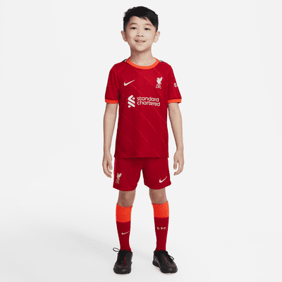 Liverpool FC 2021 22 Home Little Kids Soccer Kit